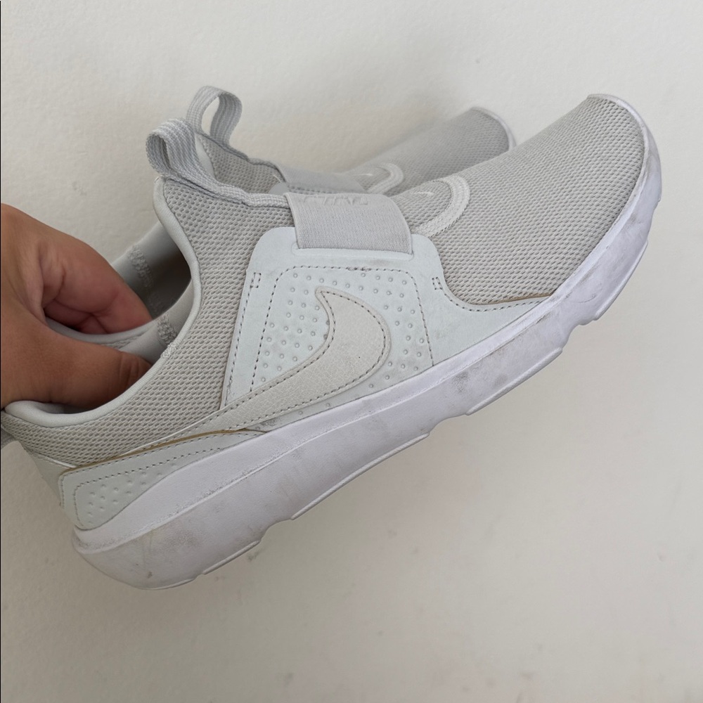 Nike Light Gray Slip On Sneakers Size 9